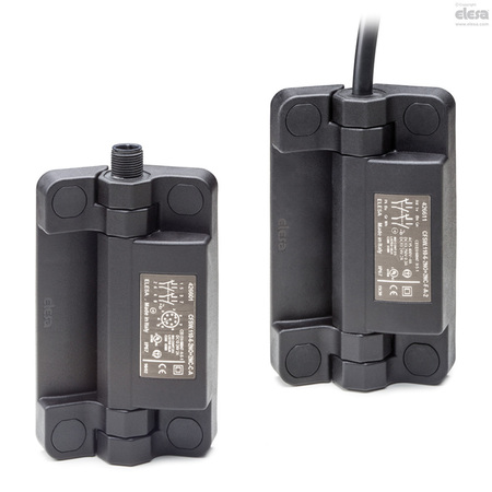 ELESA Hinges with built-in safety switch, CFSW.110-6-2NO+2NC-F-A-2 CFSW.